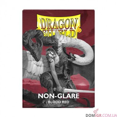 Dragon Shield Non-Glare Matte: Blood Red — Протекторы 100 шт.